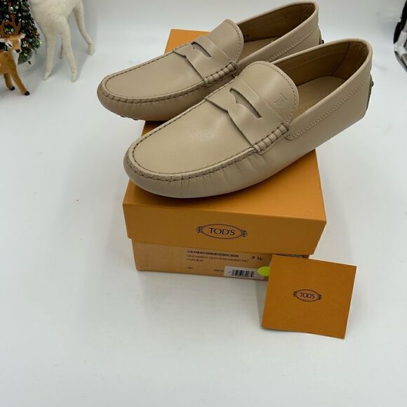 Men’s Tod’s leather driver loafers size 7.5 made in Italy main image 7